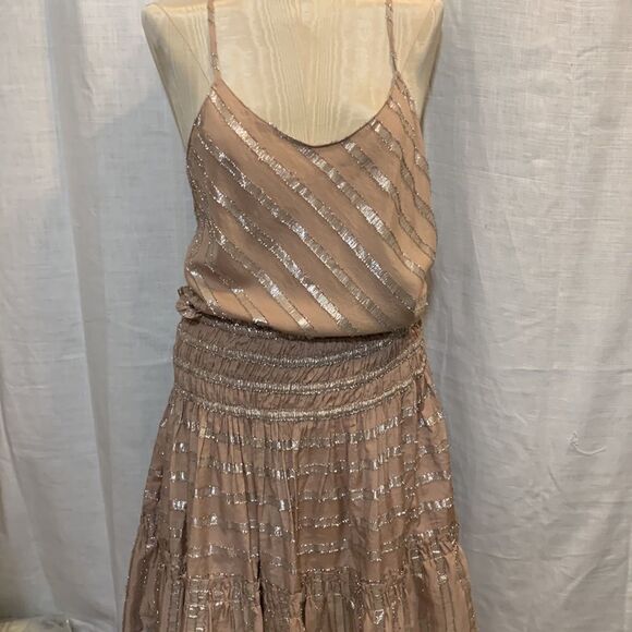 CURRENT AIR Large spaghetti strap top with matching mini skirt - Picture 1 of 11